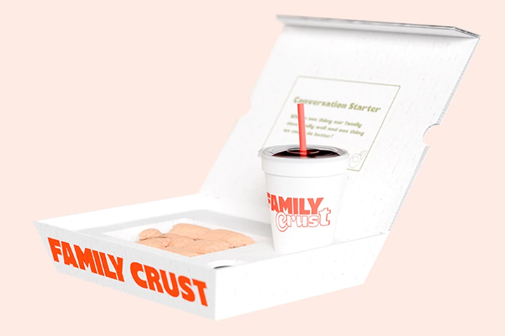 Family Crust Kids' Meal box — open