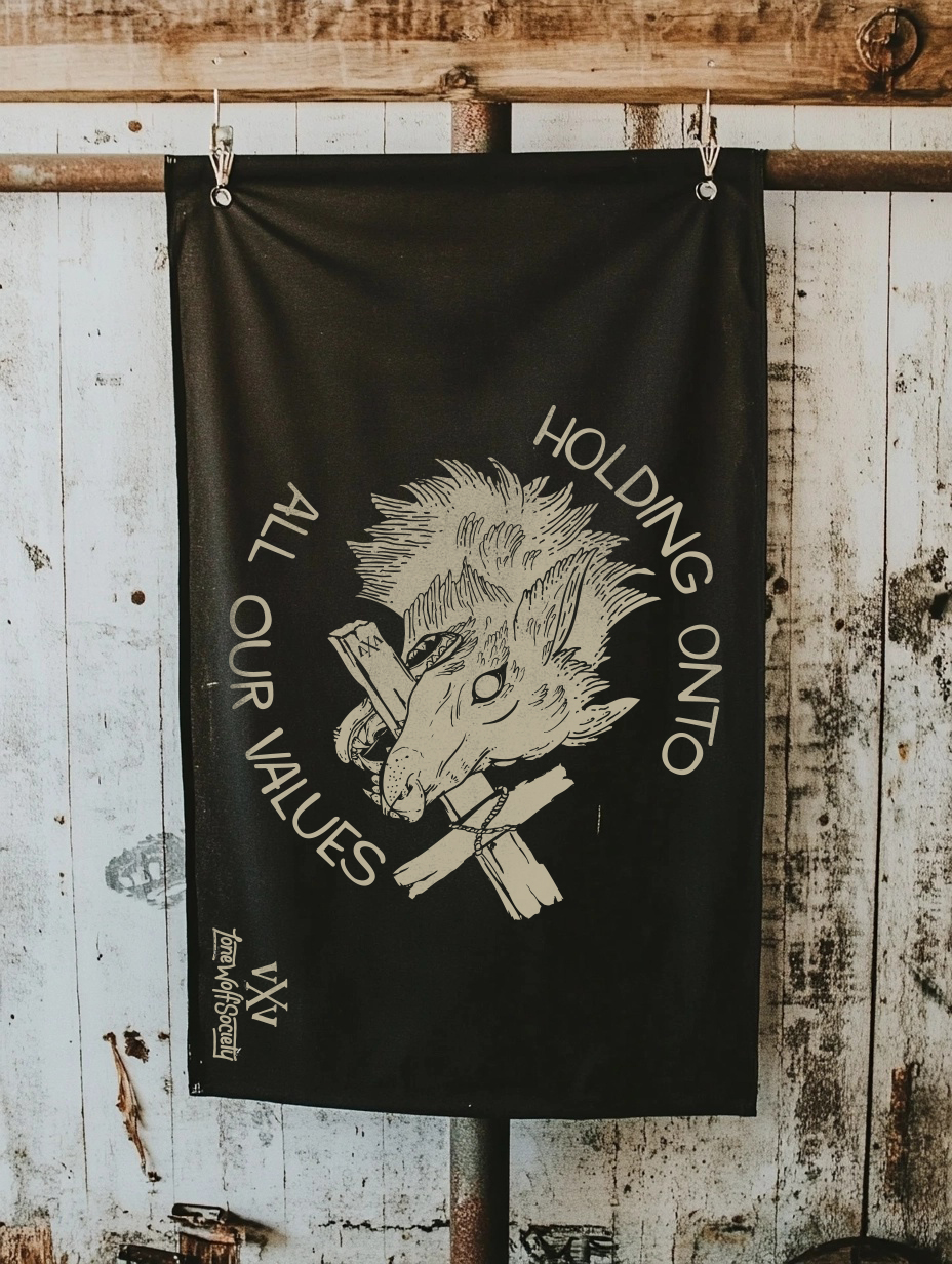 Lone Wolf Society values flag