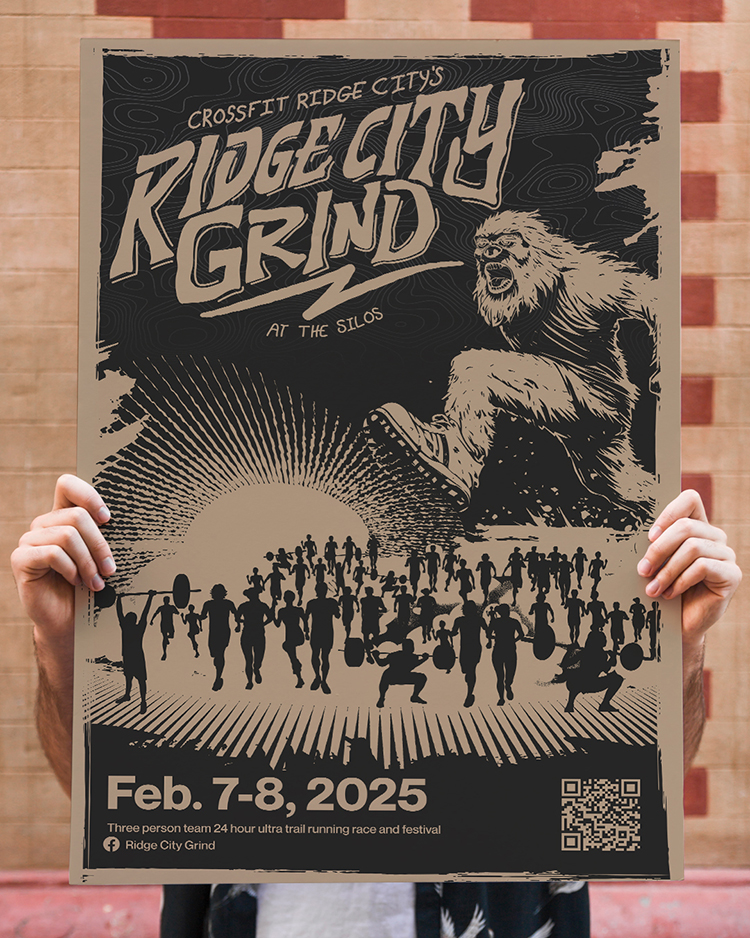 Ridge City Grind social poster