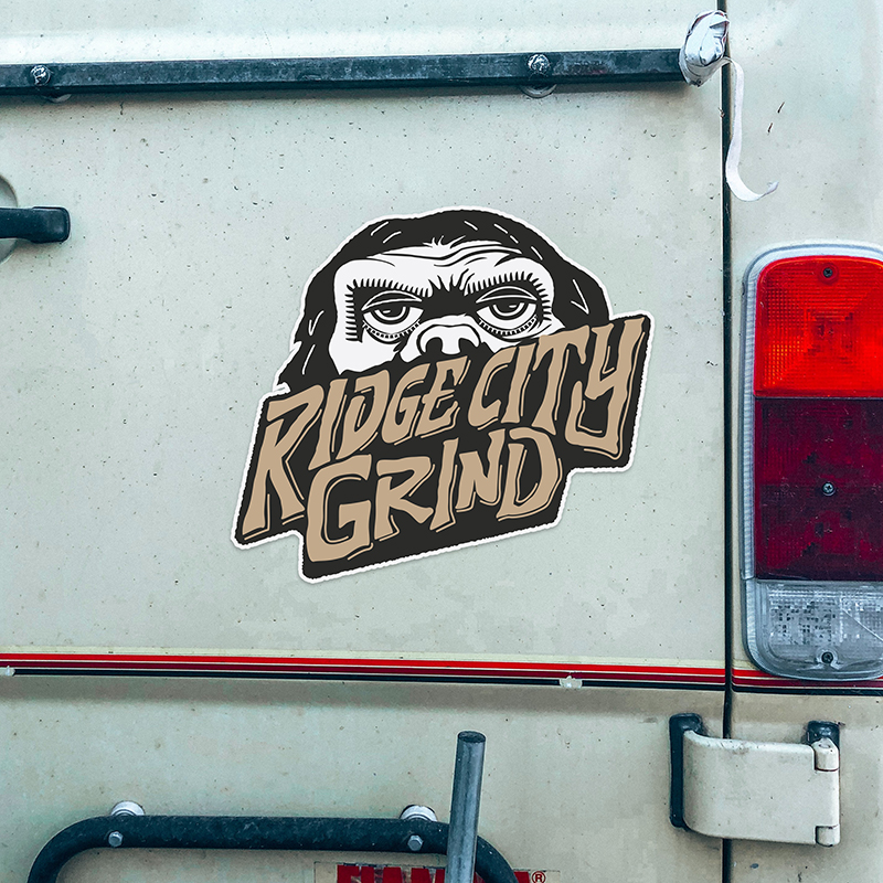 Ridge City Grind sticker