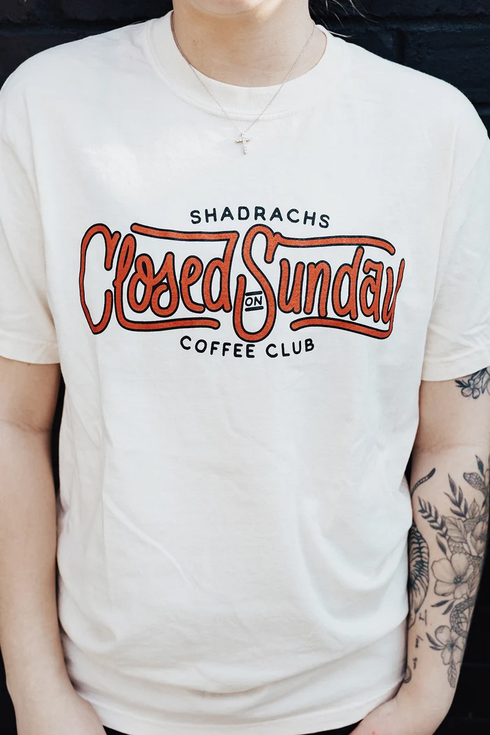 Shadrachs Closed Sunday graphic