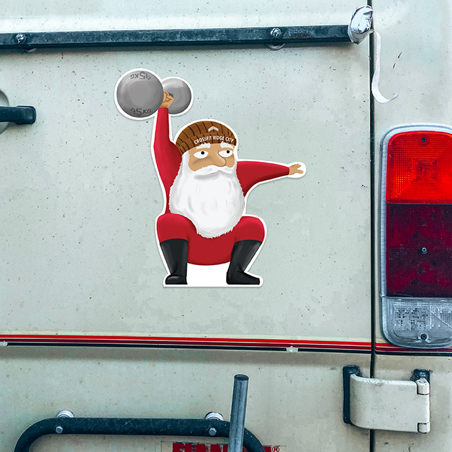 Santa sticker 2024