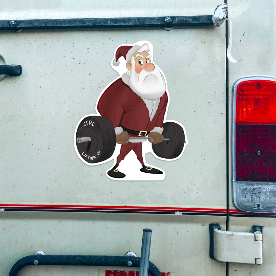 Santa sticker 2025