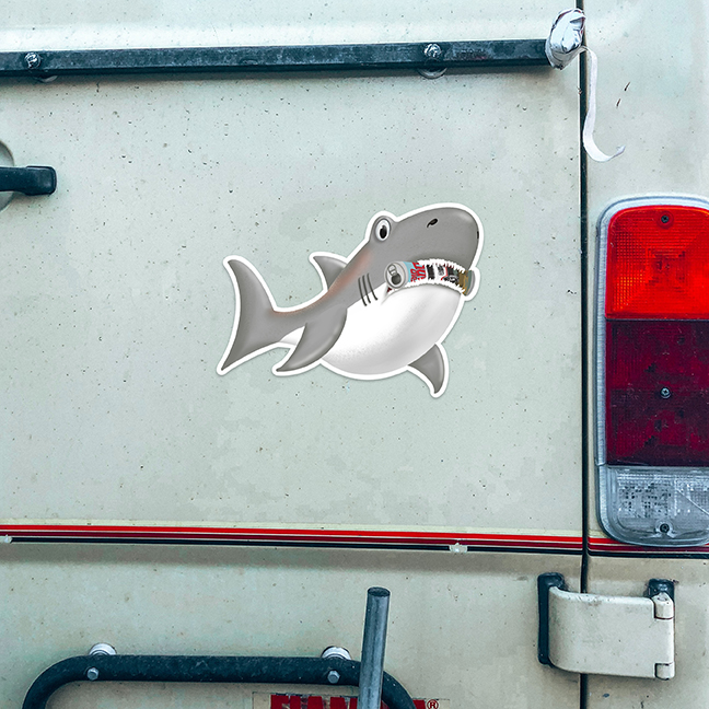 Shark sticker